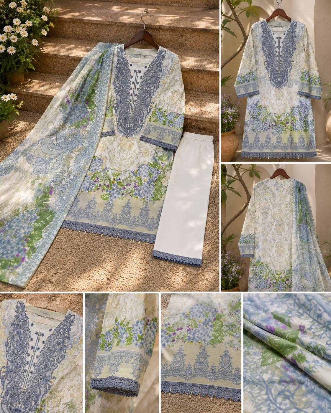 D NO.1892 By DEEPSY SUITS Pakistani Suits Colorful Ethnic Wear Pure Cotton Readymade Dresses At Wholesale